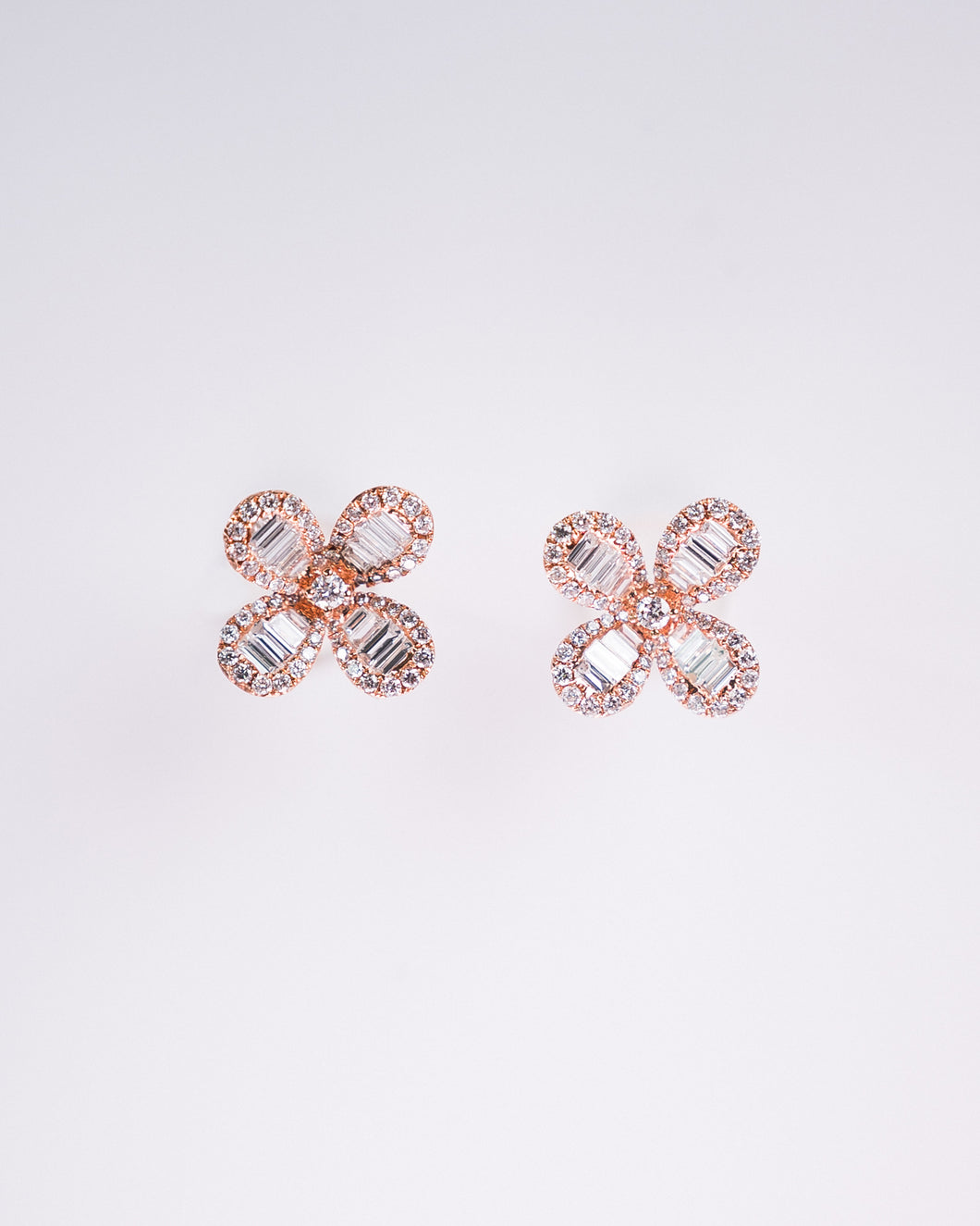 Rose Flower of Diamonds Earring