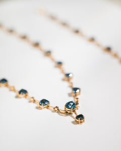 Blue Heart Necklace