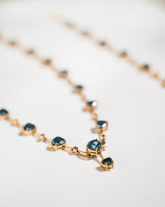 Blue Heart Necklace