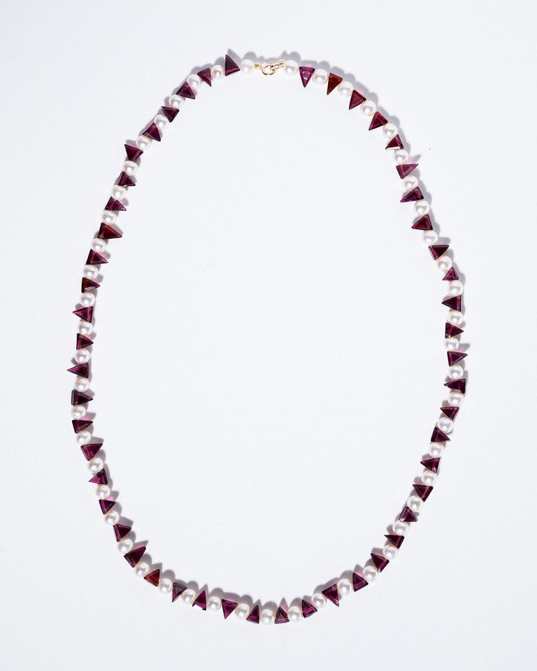 Granade Pearl Necklace