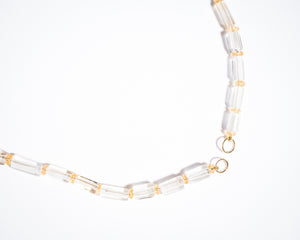 Citrine Bugle Necklace