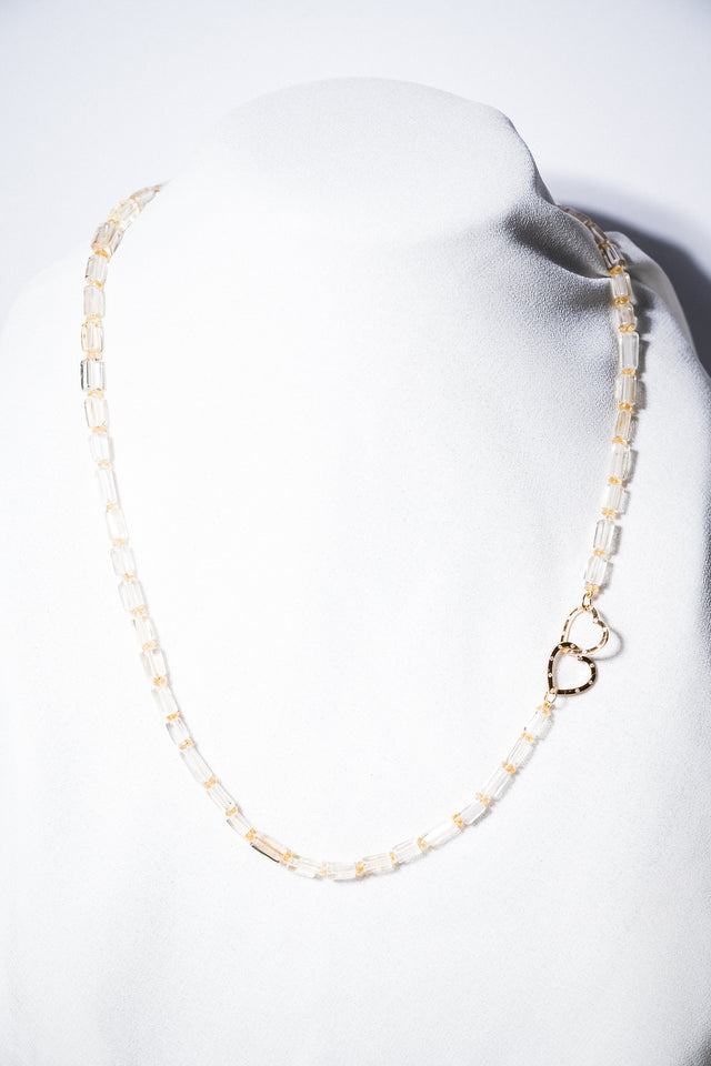 Citrine Bugle Necklace