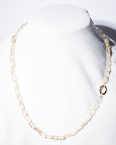 Citrine Bugle Necklace